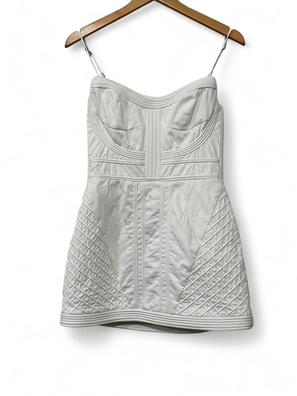 Zimmermann White Rebellion Corded Mini Dress. - Picture 3 of 7